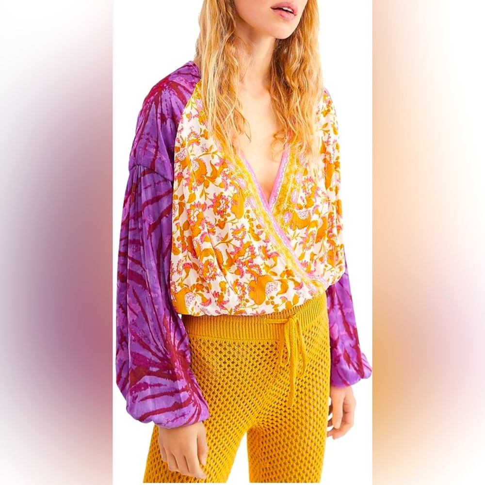 Cruisin’ Together Free People Printed Top Sold out everywhere